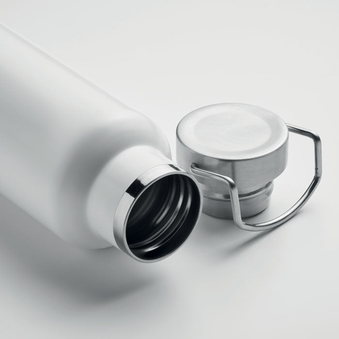 Branded Stainless Steel and Cork Water Bottle
