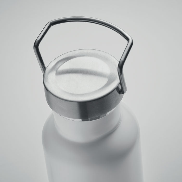 Branded Stainless Steel and Cork Water Bottle