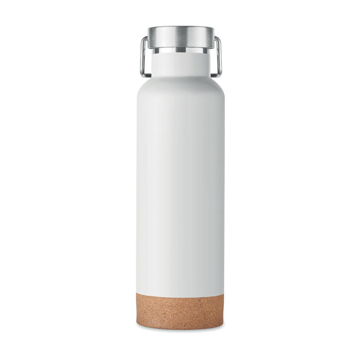 Branded Stainless Steel and Cork Water Bottle without branding
