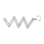 Branded Carpenter's Folding Ruler Key Ring 50cm without branding