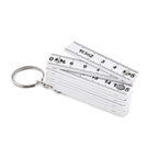 Branded Carpenter's Folding Ruler Key Ring 50cm without branding