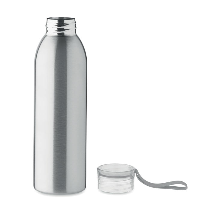 Branded stainless steel bottle, open