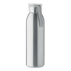 Branded stainless steel bottle with silicone hanger