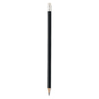 Branded Natural Pencil with Eraser - Bulk Pack in Black