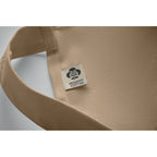 Branded Organic Cotton Bib Apron with Button Strap 240gsm without branding