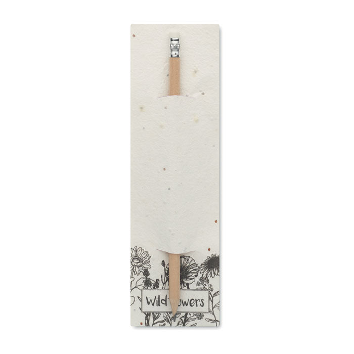Branded Wood and Seed Paper Pencil