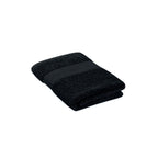 Branded Organic Cotton Terry Towel 50 x 30cm in Black