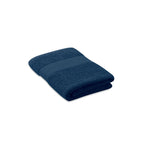Branded Organic Cotton Terry Towel 50 x 30cm in Blue