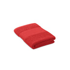 Branded Organic Cotton Terry Towel 50 x 30cm in Red