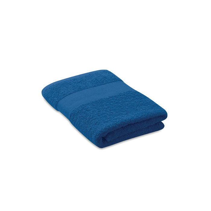 Branded Organic Cotton Terry Towel 50 x 30cm in Blue