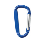 Branded Aluminium Carabiner Clip in Blue