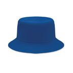 Branded Brushed Cotton Bucket Hat 260gsm in Blue