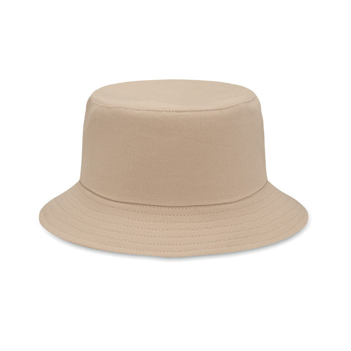 Branded Brushed Cotton Bucket Hat 260gsm in Brown
