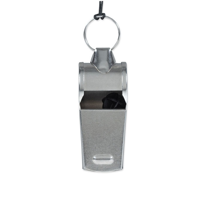 Branded Metal Whistle with Lanyard without branding