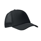 Branded 5 Panel Trucker Cap in Black