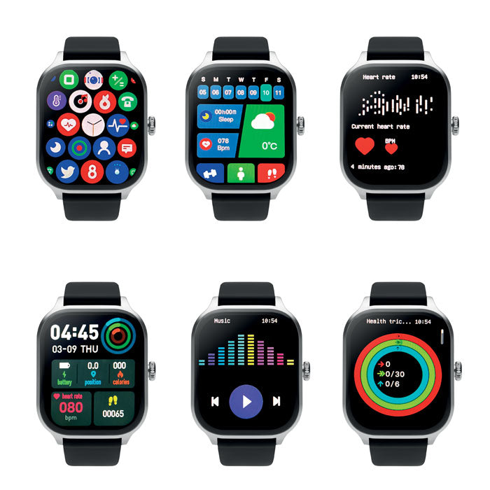 Branded Zinc Alloy Smart Health Watch without branding