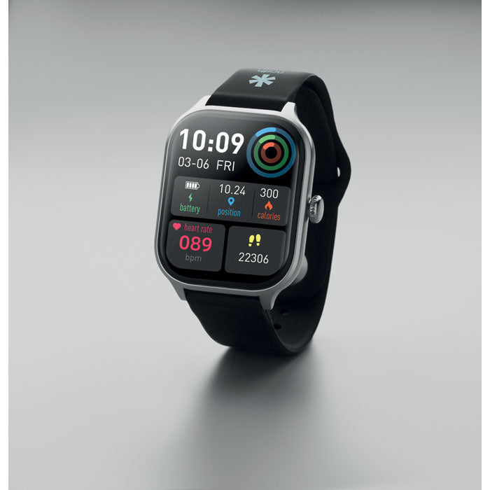 Branded Zinc Alloy Smart Health Watch in use