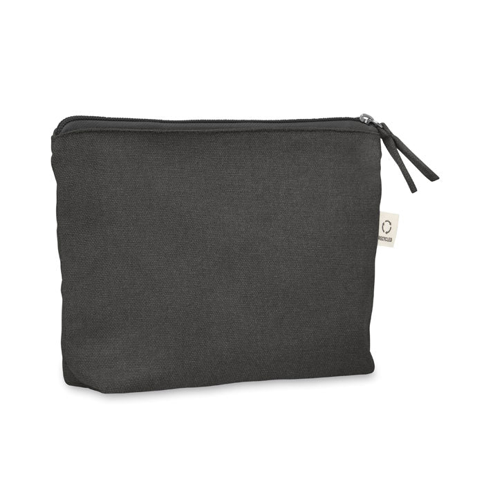 Branded Recycled Cosmetic Bag 320gsm in Black