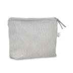 Branded Recycled Cosmetic Bag 320gsm in Grey