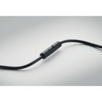 Branded Noise Cancelling Foldable Headphones in use