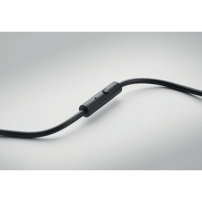 Branded Noise Cancelling Foldable Headphones in use
