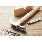 Branded Beech Wood Claw Hammer in use