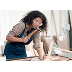 Branded Beech Wood Claw Hammer in use