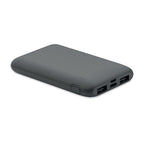 Branded Recycled ABS Power Bank 5000mAh 20W in Grey