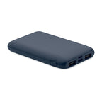 Branded Recycled ABS Power Bank 5000mAh 20W in Blue