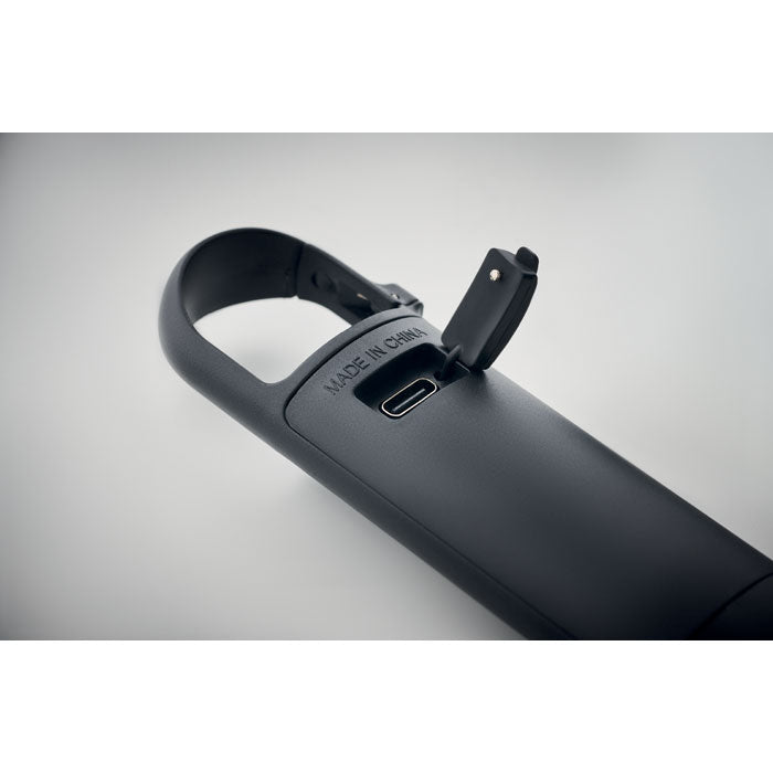 Branded Pocket Rechargeable COB Flashlight in use
