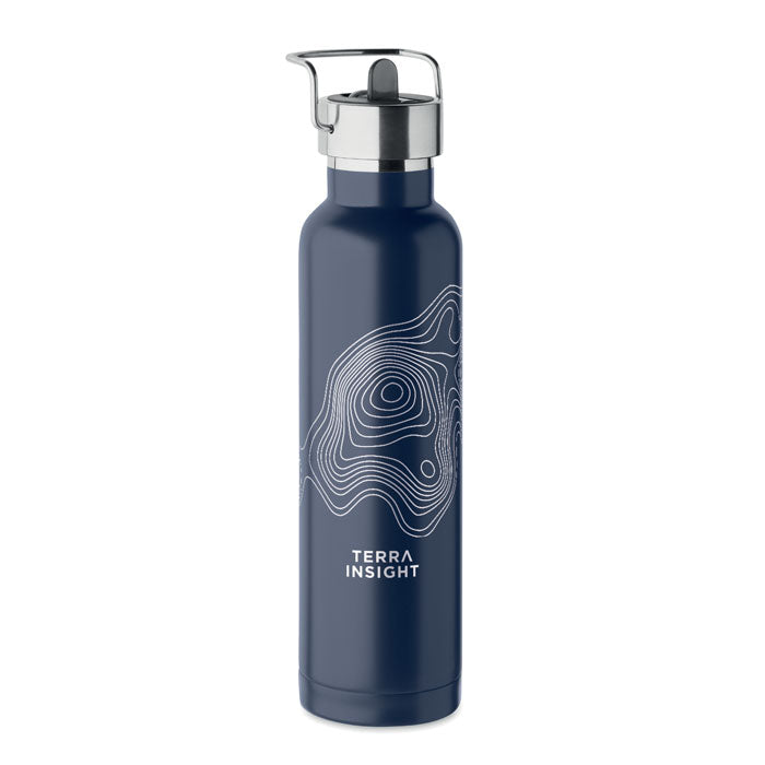 Branded Vacuum Bottle with Built-In Straw