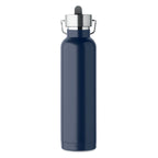 Branded Vacuum Bottle with Built-In Straw without branding