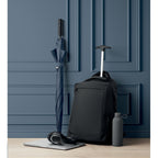 Branded 480D RPET Backpack Trolley in use