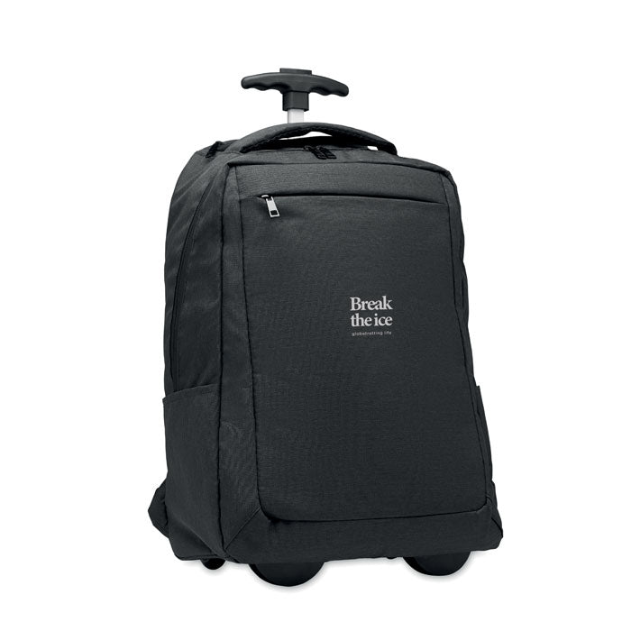 Branded 480D RPET Backpack Trolley without branding