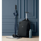 Branded 480D RPET Backpack Trolley in use