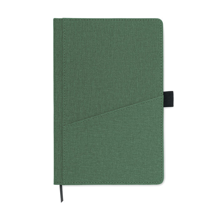 Branded A5 PU Notebook with Front Phone Pocket without branding