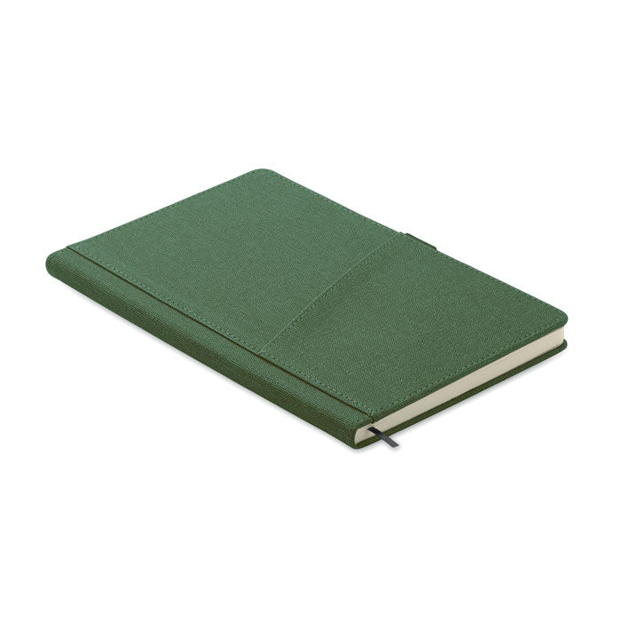 Branded A5 PU Notebook with Front Phone Pocket