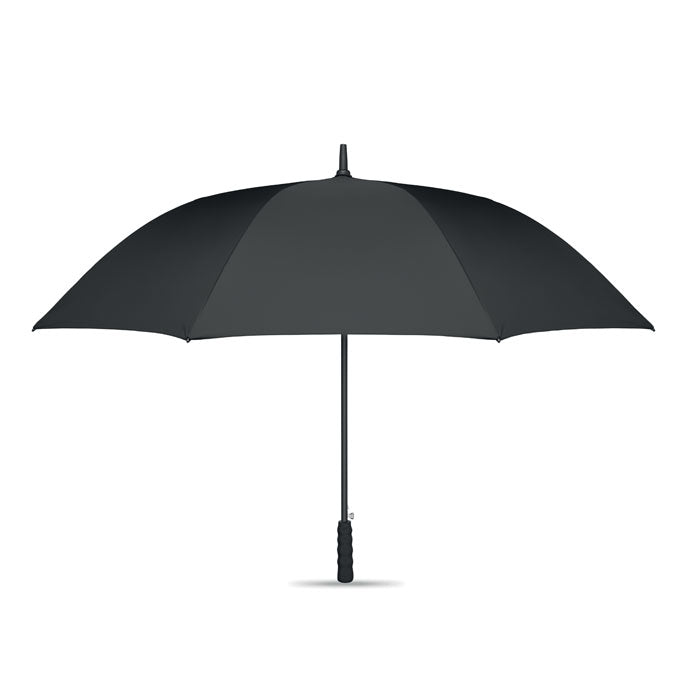 Branded 27 Inch RPET Windproof Umbrella in Black