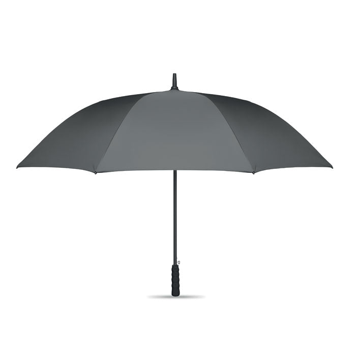 Branded 27 Inch RPET Windproof Umbrella in Grey