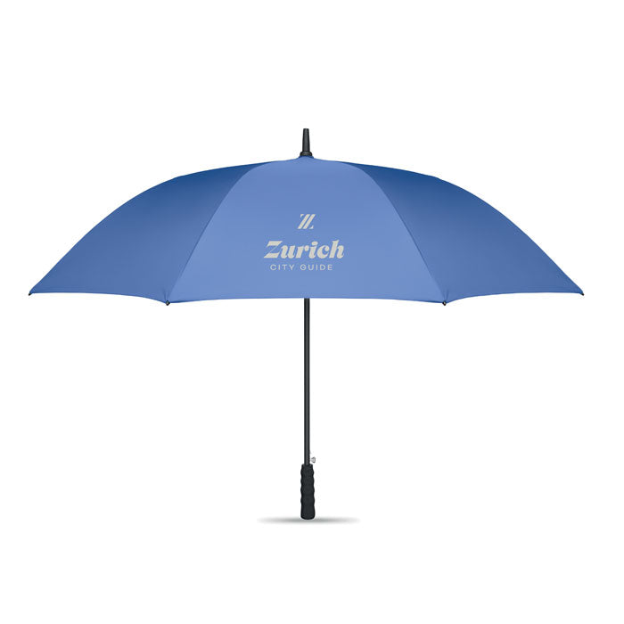 Branded 27 Inch RPET Windproof Umbrella in Blue