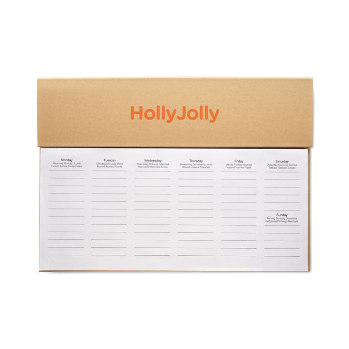 Weekly Desk Planner without branding