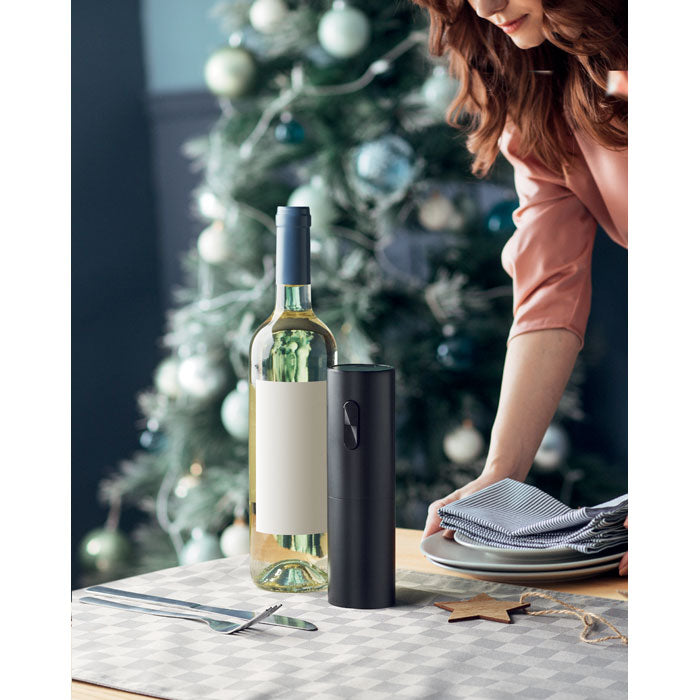 Branded Electric Wine Bottle Opener in use