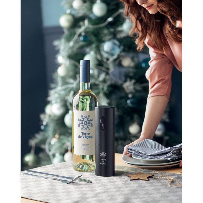 Branded Electric Wine Bottle Opener in use