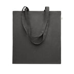 Branded Recycled Cotton Shopping Bag 38 x 42cm in Black