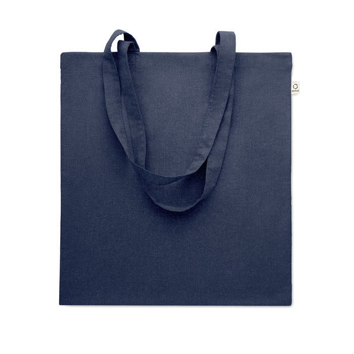 Branded Recycled Cotton Shopping Bag 38 x 42cm in Blue