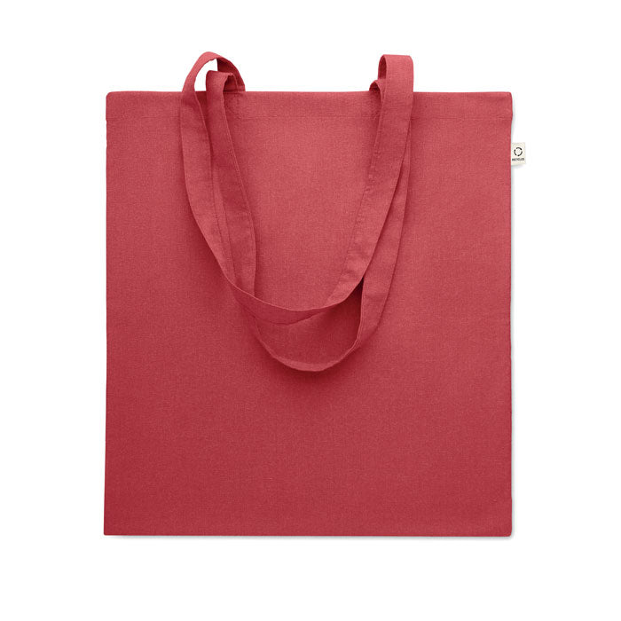 Branded Recycled Cotton Shopping Bag 38 x 42cm in Red