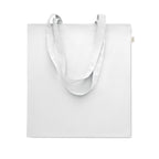 Branded Recycled Cotton Shopping Bag 38 x 42cm in White