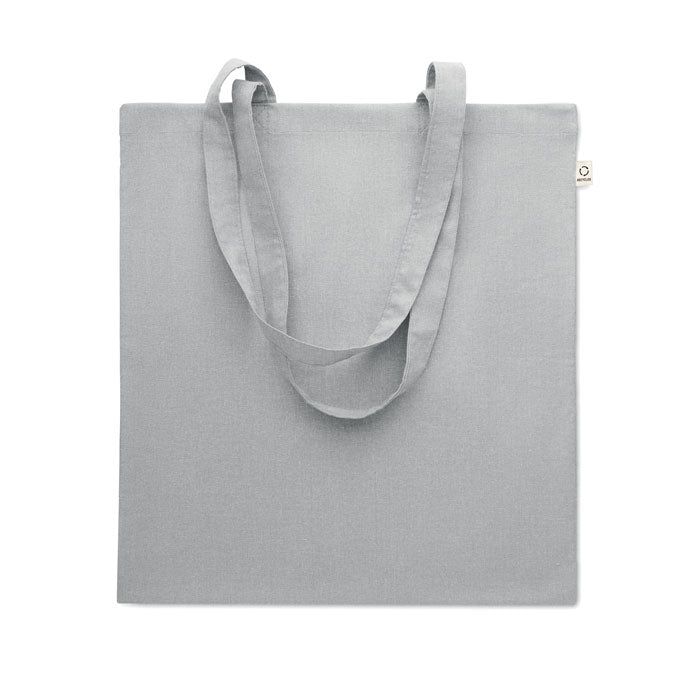 Branded Recycled Cotton Shopping Bag 38 x 42cm in Grey