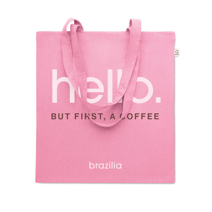 Branded Recycled Cotton Shopping Bag 38 x 42cm colour option 11