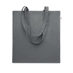Branded Recycled Cotton Shopping Bag 38 x 42cm in Grey